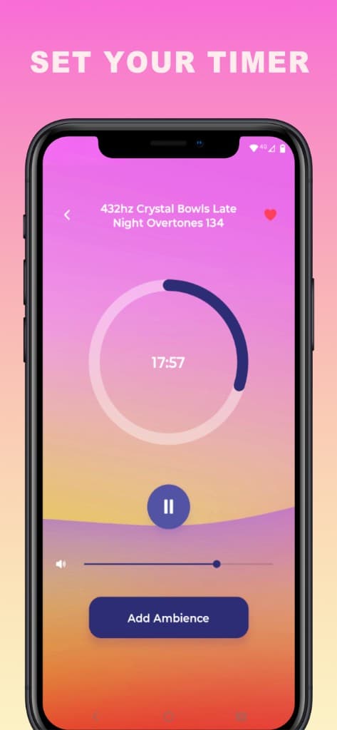 Set a sleep or meditation timer in Chakratones — timed sound healing sessions for rest and relaxation
